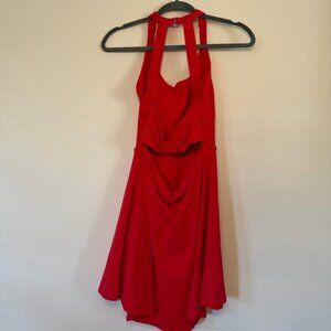Chic Backless Red Dress